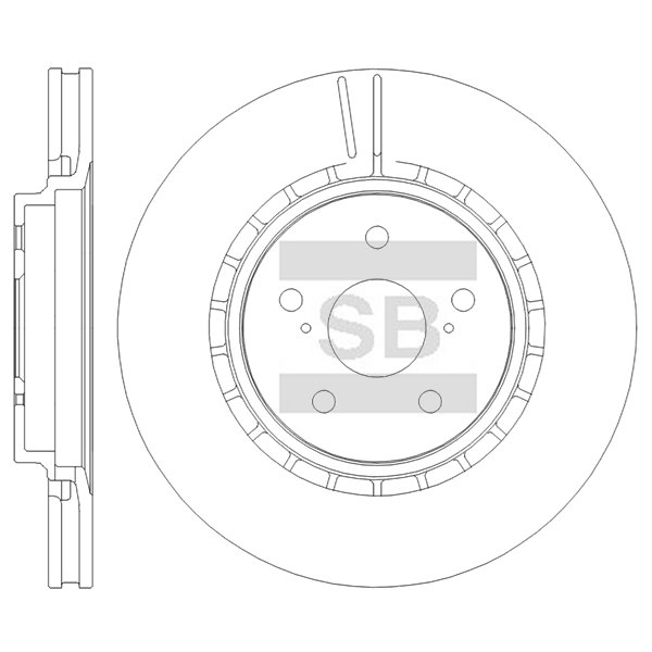 Передний тормозной диск SANGSIN SD4981
