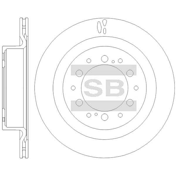 Задний тормозной диск SANGSIN SD4982