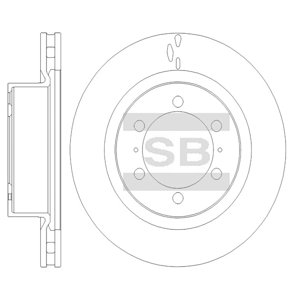 Передний тормозной диск SANGSIN SD4983
