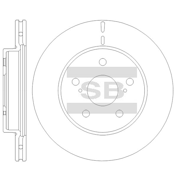 Передний тормозной диск SANGSIN SD4984