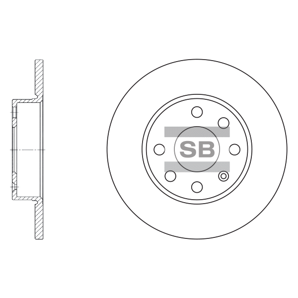 Передний тормозной диск SANGSIN SD5103