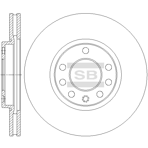 Передний тормозной диск SANGSIN SD5110
