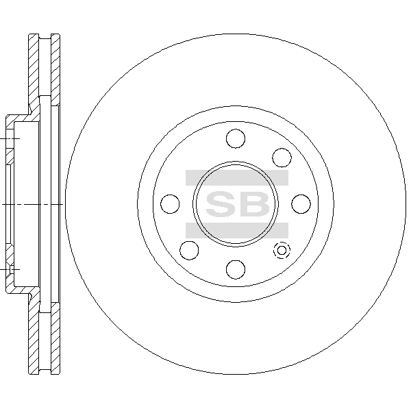 Передний тормозной диск SANGSIN SD5111