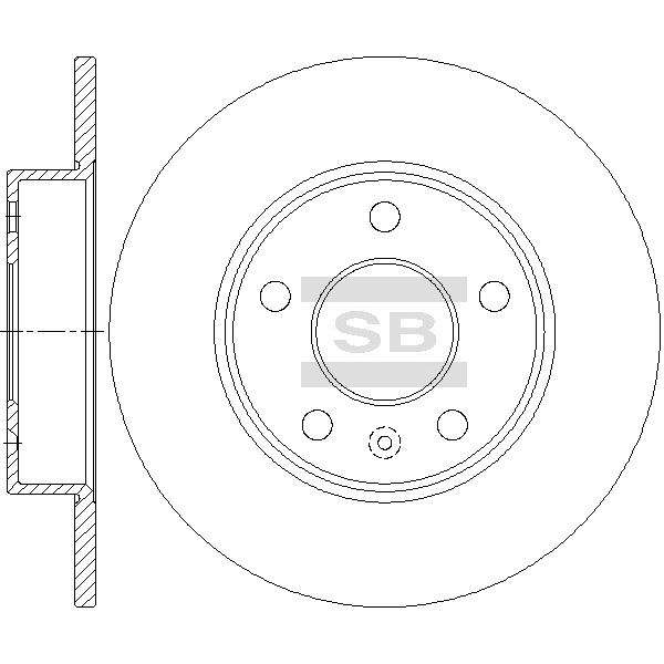Задний тормозной диск SANGSIN SD5113