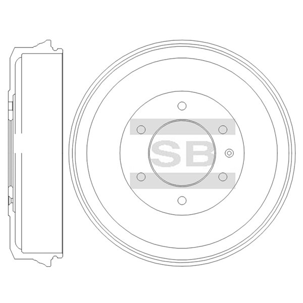 Передний тормозной диск SANGSIN SD5127