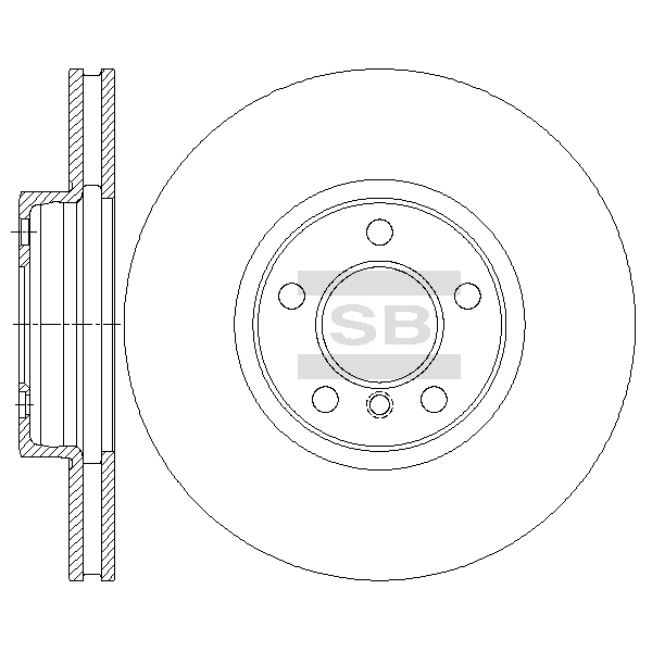Передний тормозной диск SANGSIN SD5202