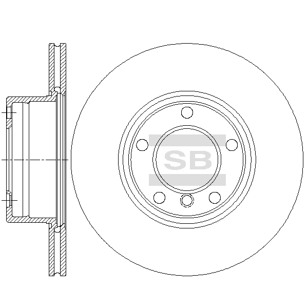 Передний тормозной диск SANGSIN SD5203