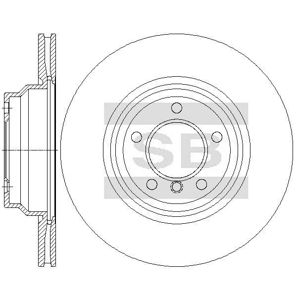 Передний тормозной диск SANGSIN SD5221
