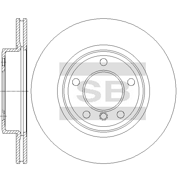Передний тормозной диск SANGSIN SD5228