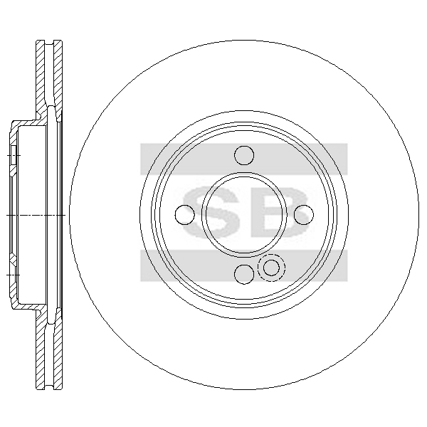 Передний тормозной диск SANGSIN SD5232