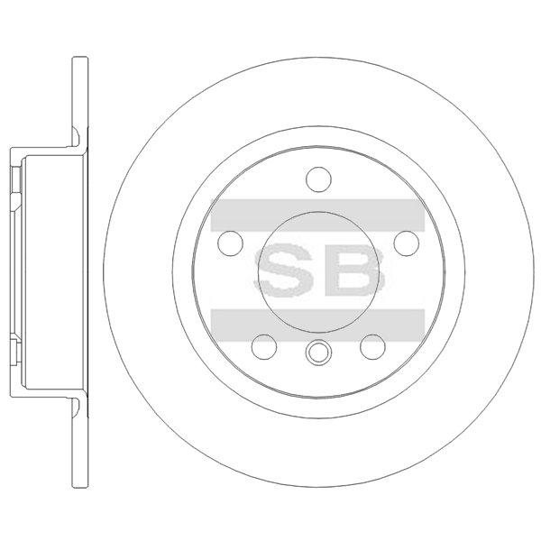 Передний тормозной диск SANGSIN SD5237
