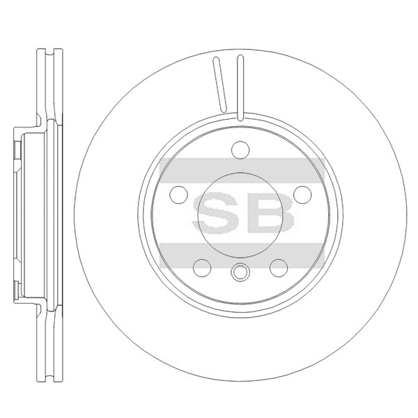 Передний тормозной диск SANGSIN SD5240