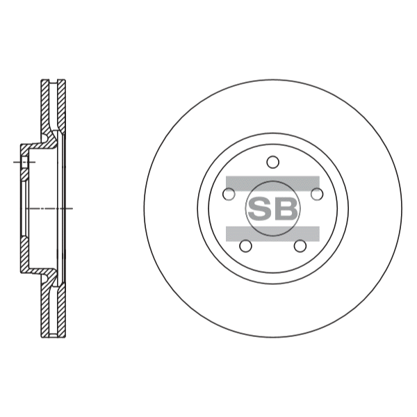 Передний тормозной диск SANGSIN SD5304
