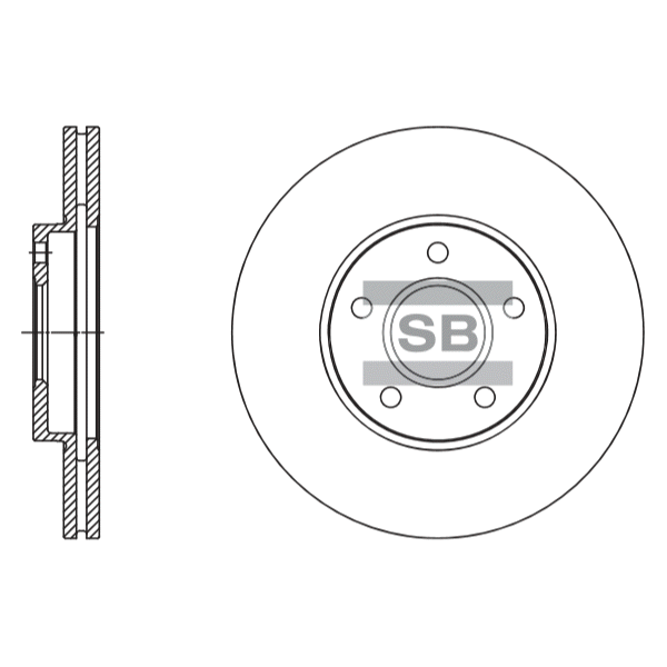 Передний тормозной диск SANGSIN SD5305