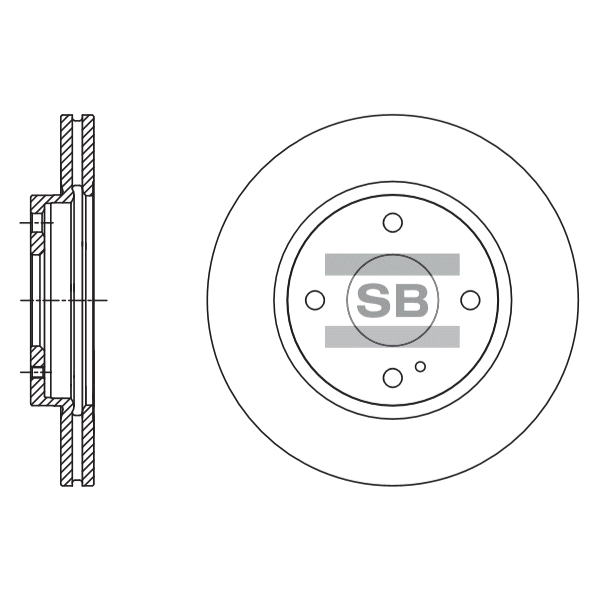 Передний тормозной диск SANGSIN SD5306