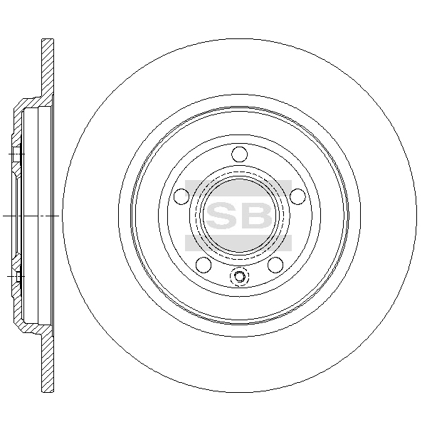 Задний тормозной диск SANGSIN SD5319