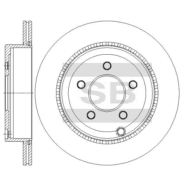 Передний тормозной диск SANGSIN SD5323