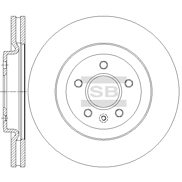 Передний тормозной диск SANGSIN SD5325