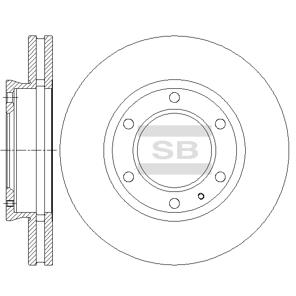 Передний тормозной диск SANGSIN SD5336