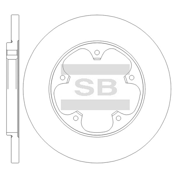 Передний тормозной диск SANGSIN SD5369