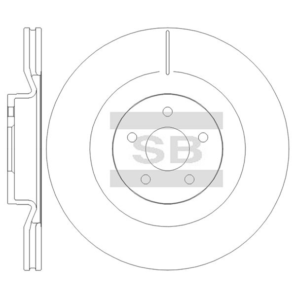Передний тормозной диск SANGSIN SD5370