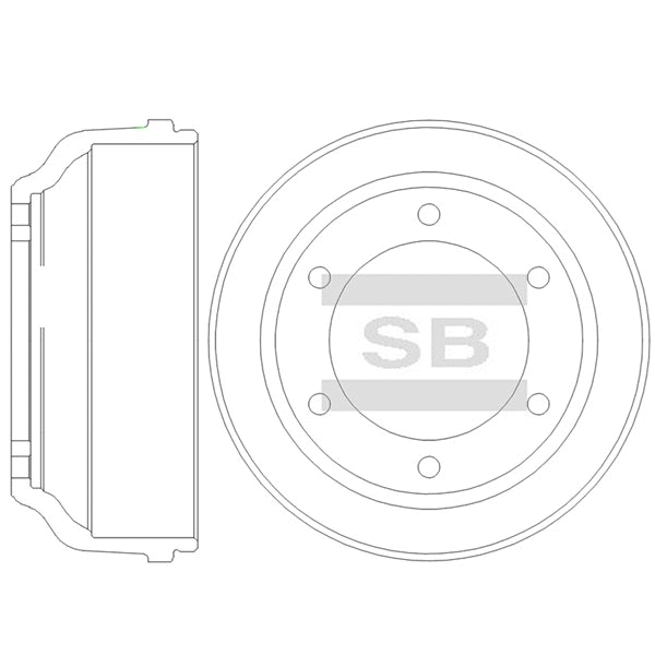 Передний тормозной диск SANGSIN SD5371
