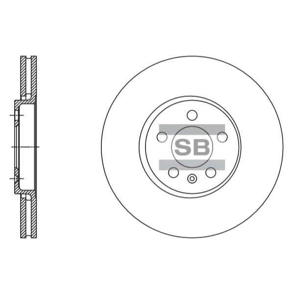 Передний тормозной диск SANGSIN SD5408