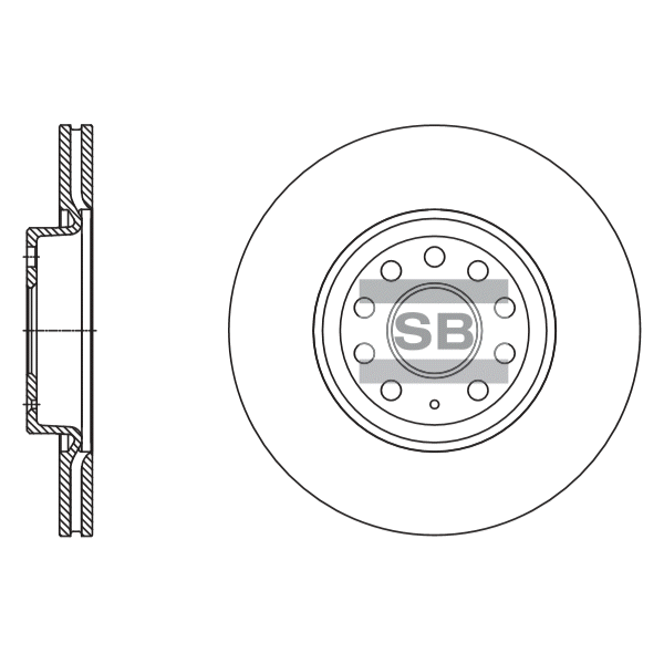 Передний тормозной диск SANGSIN SD5409