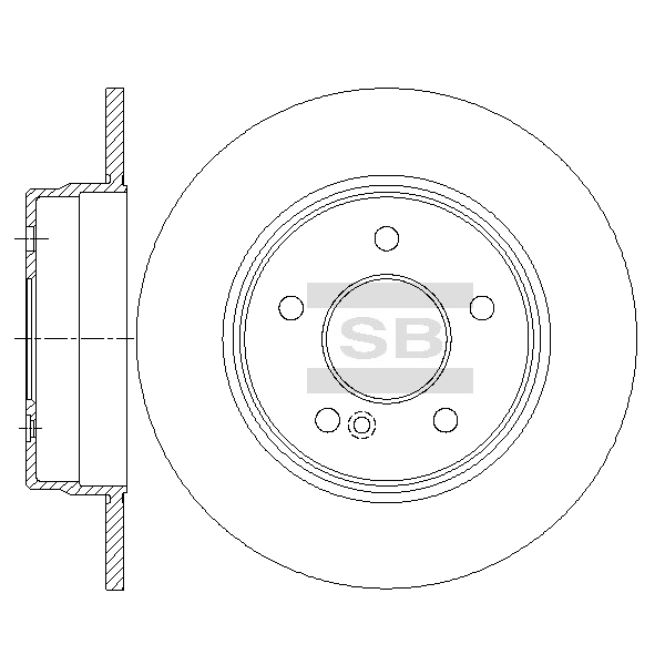 Задний тормозной диск SANGSIN SD5441