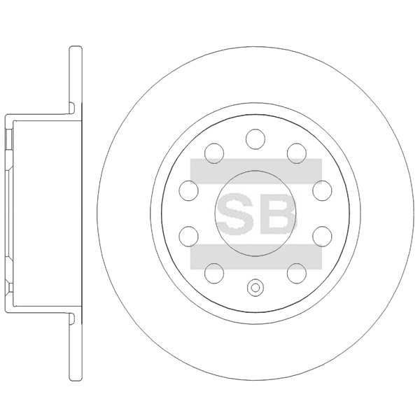 Задний тормозной диск SANGSIN SD5458