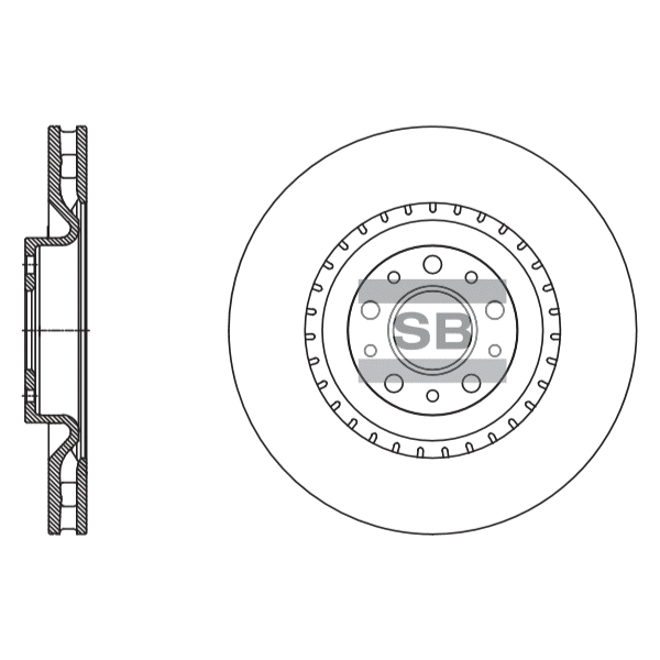 Передний тормозной диск SANGSIN SD5503
