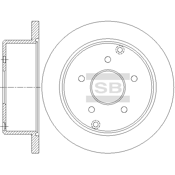 Передний тормозной диск SANGSIN SD5512
