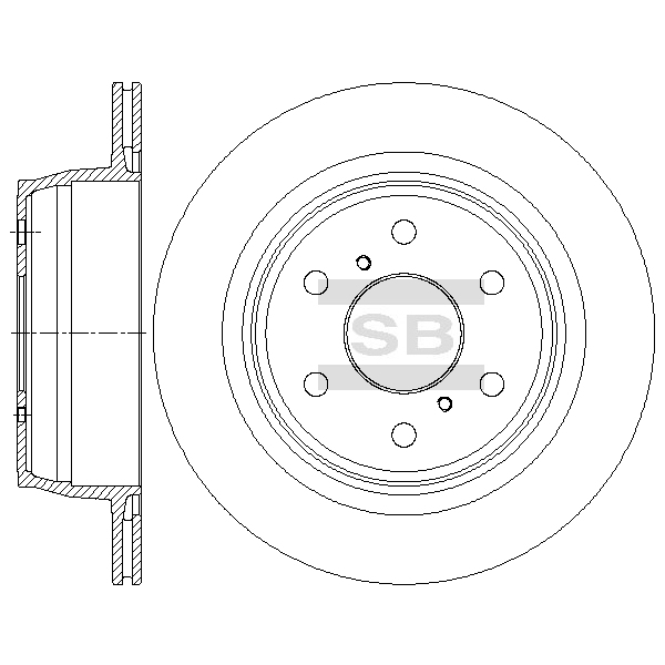 Передний тормозной диск SANGSIN SD5520