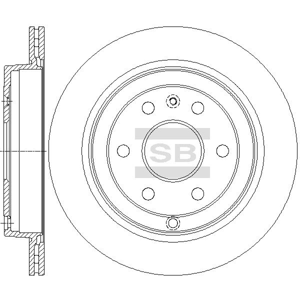 Передний тормозной диск SANGSIN SD5521