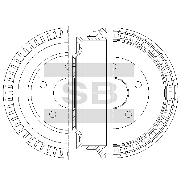 Передний тормозной диск SANGSIN SD5544
