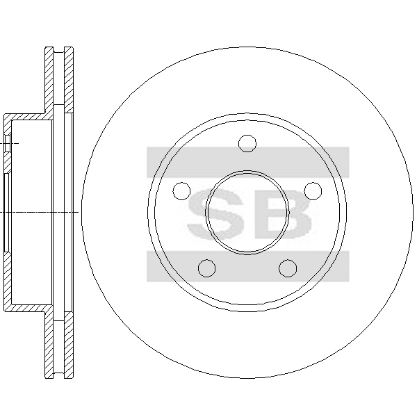 Передний тормозной диск SANGSIN SD5546