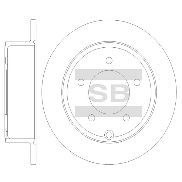 Задний тормозной диск SANGSIN SD5567