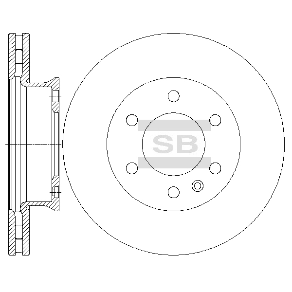 Передний тормозной диск SANGSIN SD5601