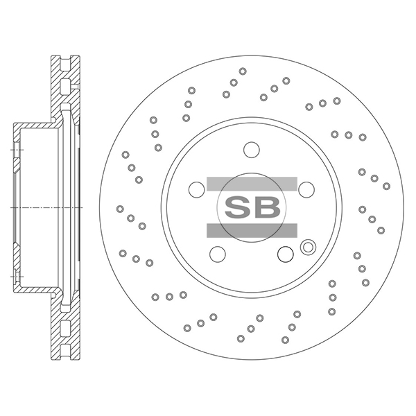 Передний тормозной диск SANGSIN SD5636