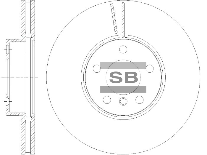 Передний тормозной диск SANGSIN SD5652
