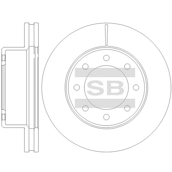 Передний тормозной диск SANGSIN SD5660