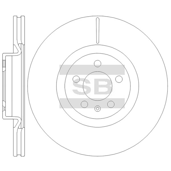 Передний тормозной диск SANGSIN SD5716