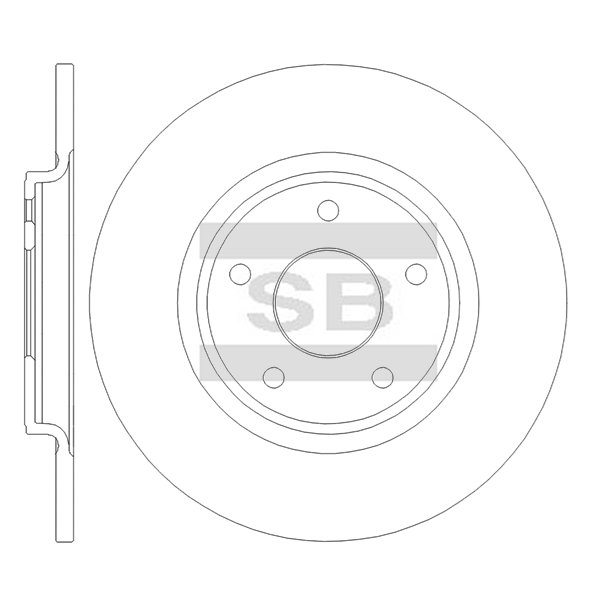 Передний тормозной диск SANGSIN SD5867