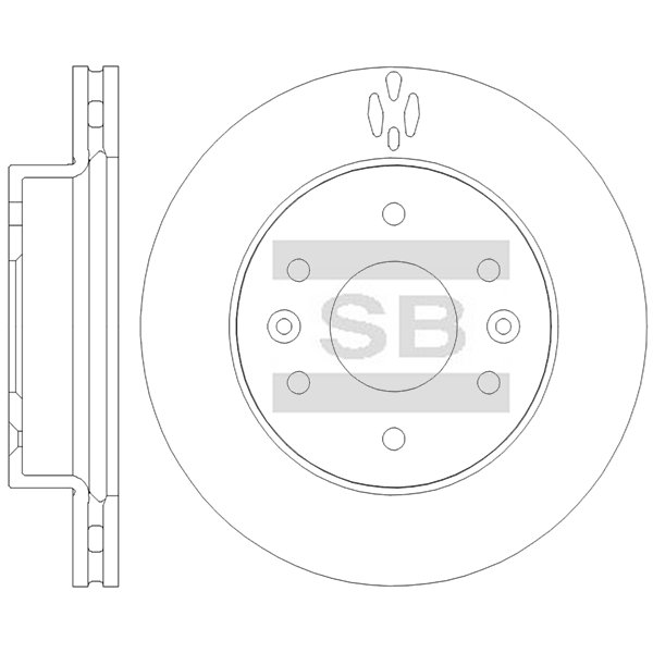 Передний тормозной диск SANGSIN SD5902
