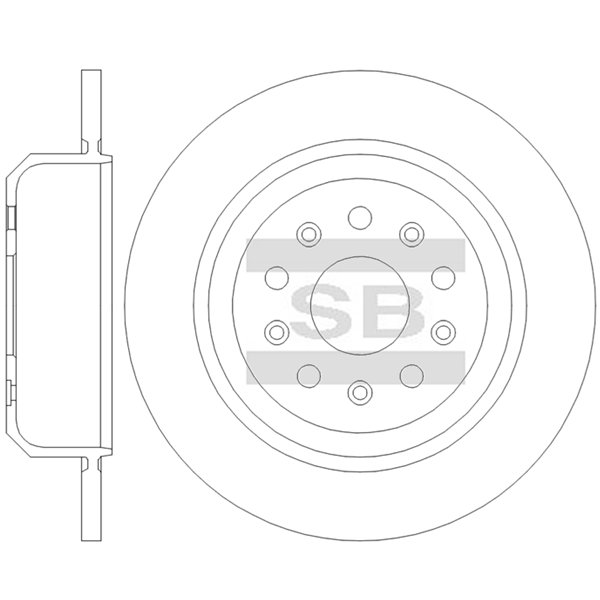 Передний тормозной диск SANGSIN SD5906