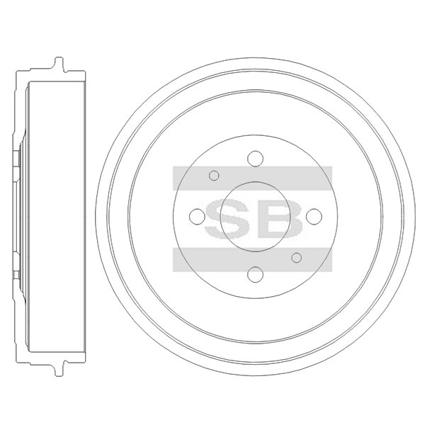 Передний тормозной диск SANGSIN SD5965