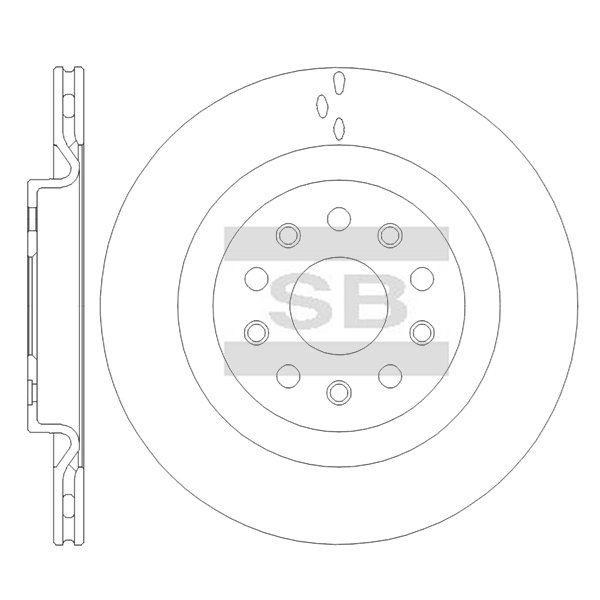 Передний тормозной диск SANGSIN SD5976