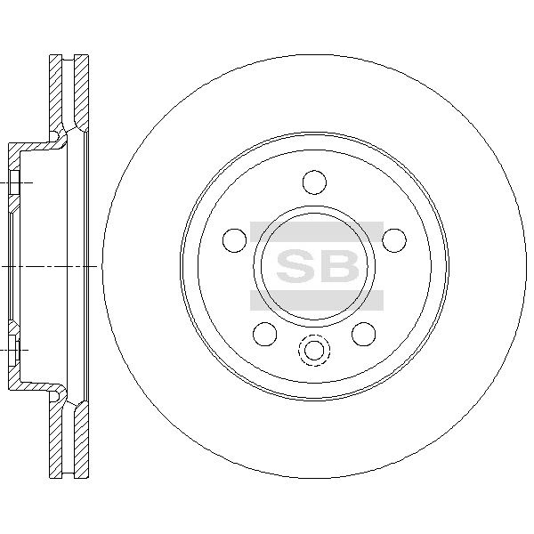 Передний тормозной диск SANGSIN SD7002