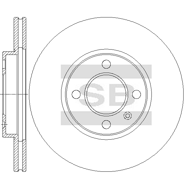 Передний тормозной диск SANGSIN SD7005