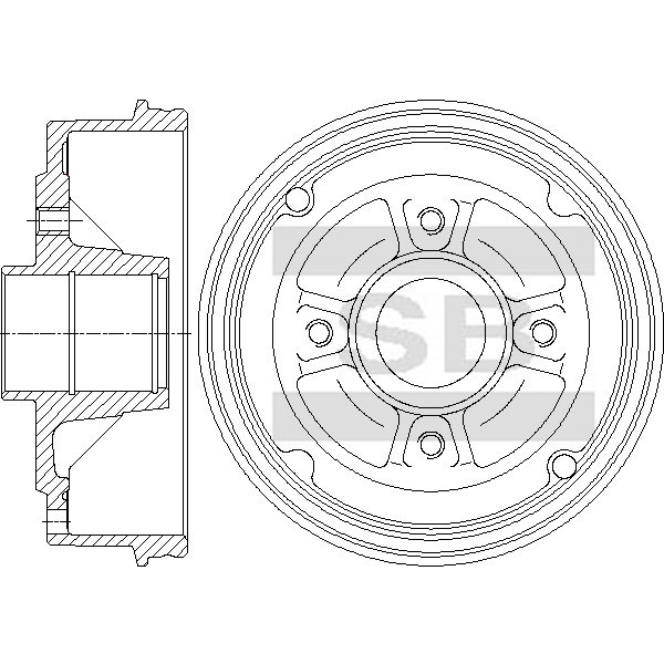 Передний тормозной диск SANGSIN SD7105